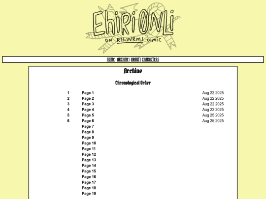 archive screenshot