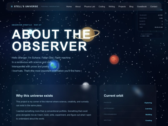 pages/about screenshot