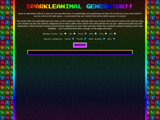 funstuff/sparkleanimalgen screenshot
