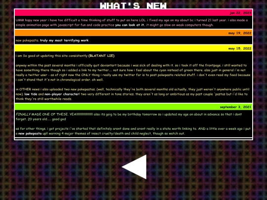 updates screenshot