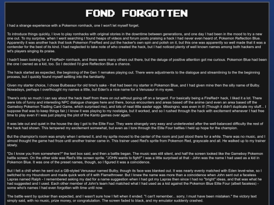 writing/fondforgotten screenshot