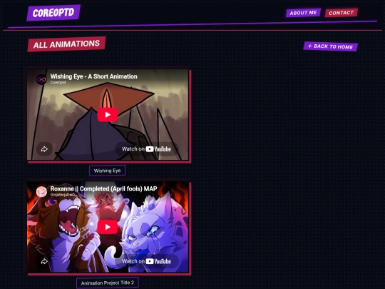 animations screenshot