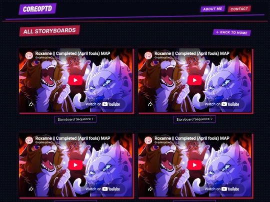 storyboards screenshot