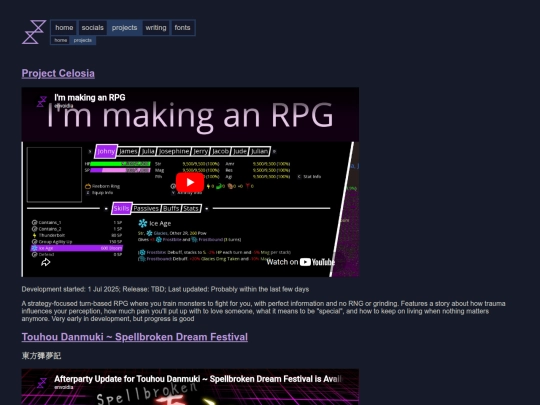 projects screenshot