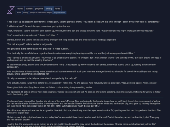 writing/pariqorum_horse_racing_league/redgrass_stakes screenshot