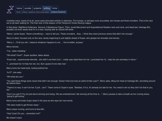 writing/pariqorum_horse_racing_league/shattered_intertwined screenshot
