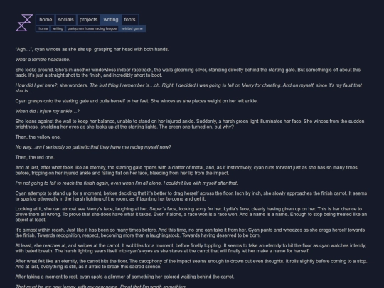 writing/pariqorum_horse_racing_league/twisted_game screenshot