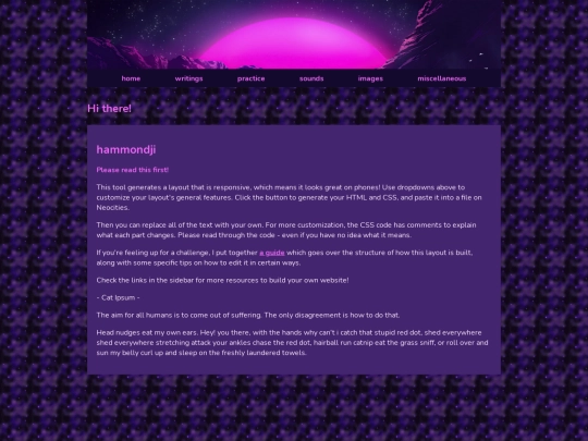 home page screenshot