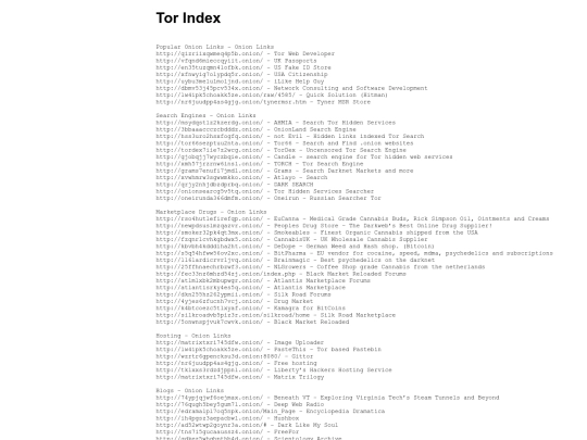 tor screenshot