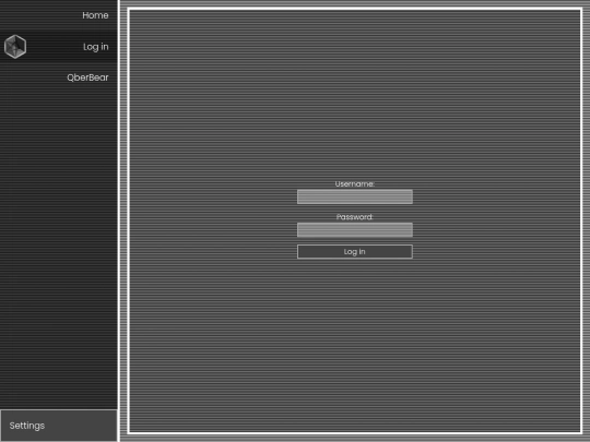 login screenshot