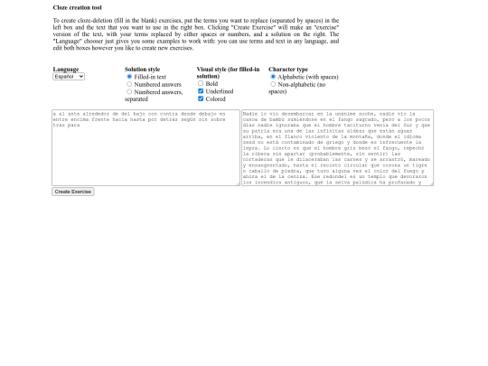cloze screenshot