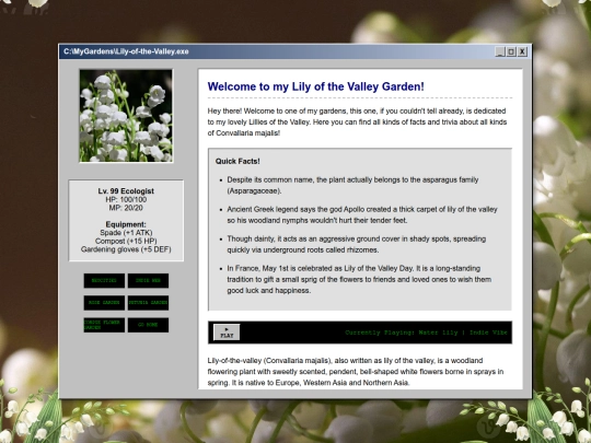 lilyofthevalleygarden screenshot
