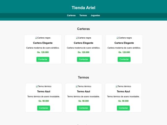 Tienda screenshot