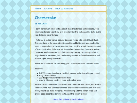 posts/2026-01-28-Cheesecake screenshot