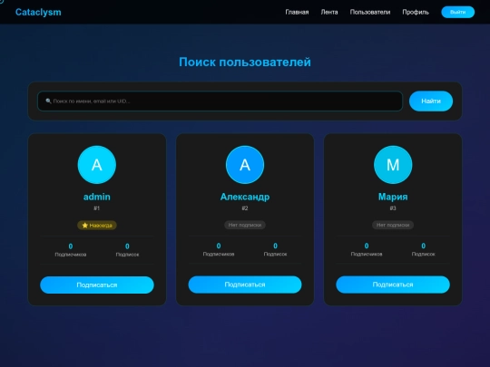 users screenshot