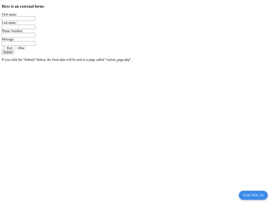 ExternalForms screenshot