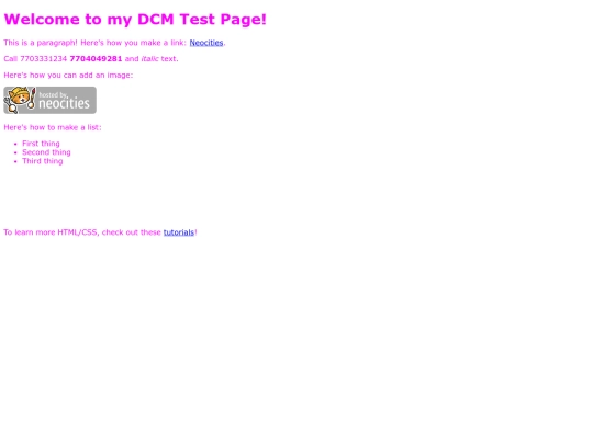 testDCCM screenshot