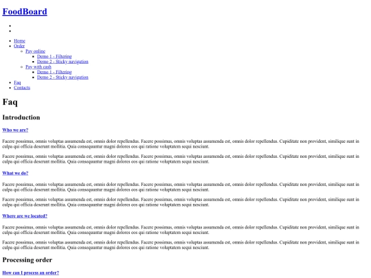 faq screenshot