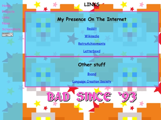 links screenshot