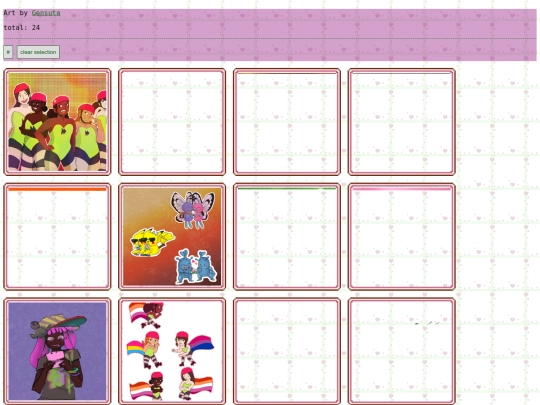 art-gallery-page screenshot