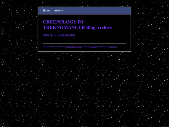 blog/archive screenshot