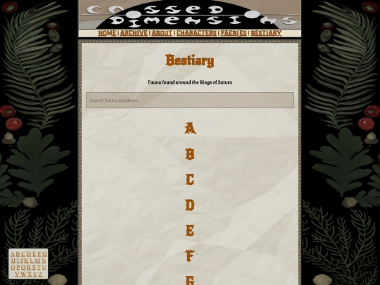 bestiary screenshot
