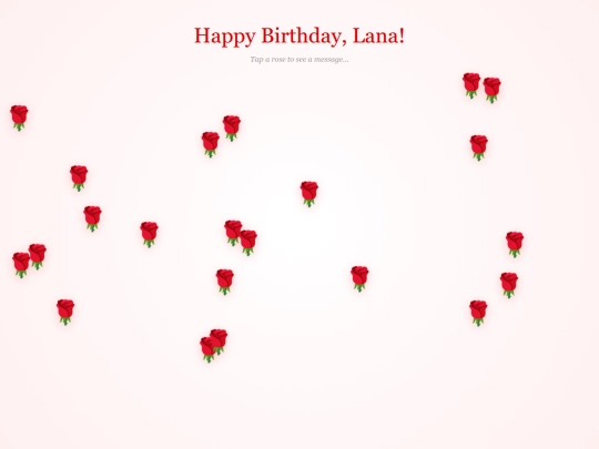 birthday screenshot