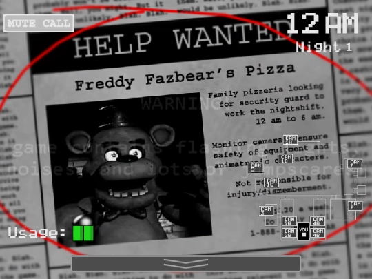 games/fnaf screenshot