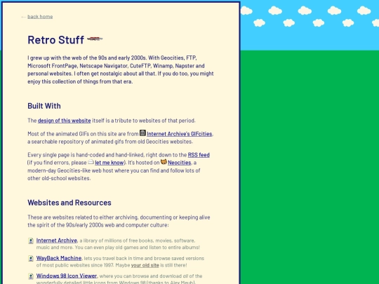 retro-stuff screenshot