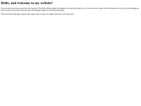 pages/main screenshot