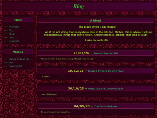 Blog/PrigaBlog screenshot