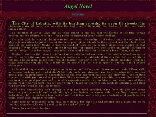 Obras/Misc/AngelNovel screenshot