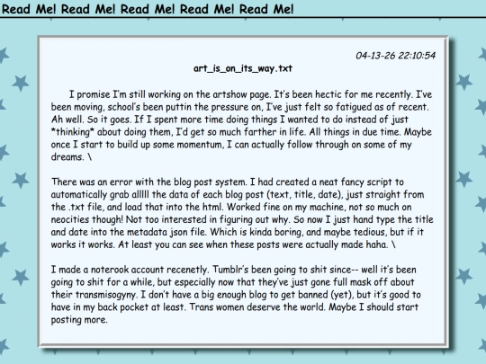 HTML/blog screenshot
