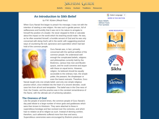sikh-belief screenshot