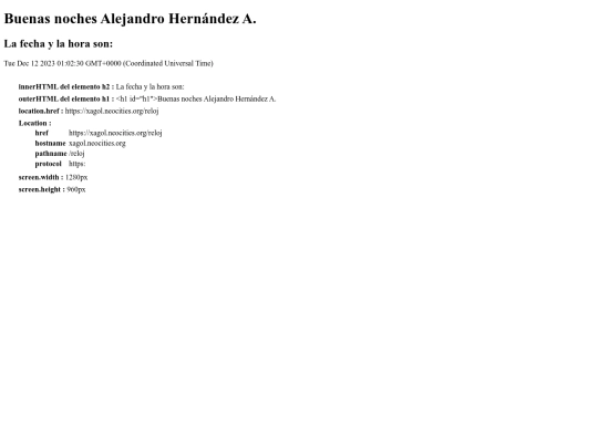 reloj screenshot