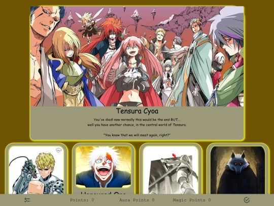 Cyoas/Tensura Cyoa screenshot