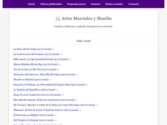 joyas/artes-marciales screenshot