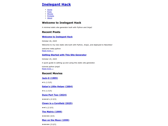 index screenshot