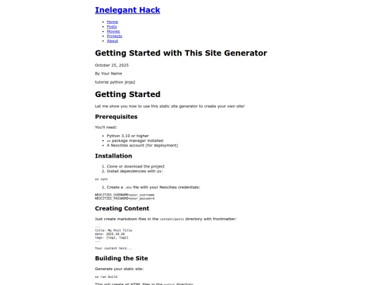 posts/getting-started screenshot