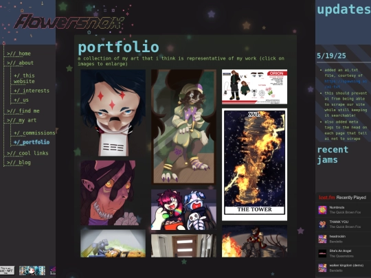 art/portfolio screenshot