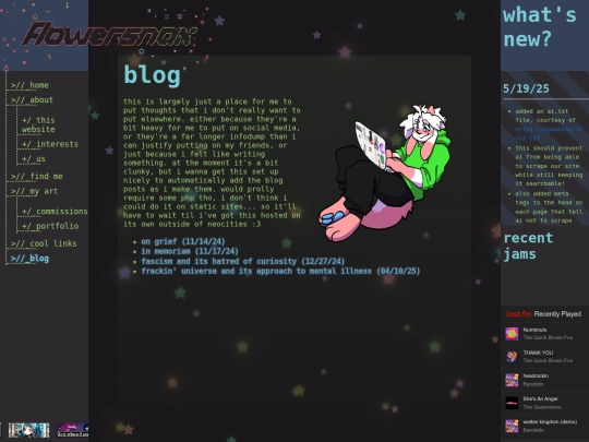 blog screenshot