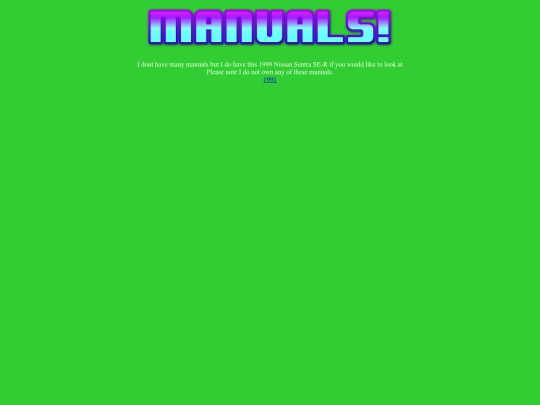 Manuals screenshot
