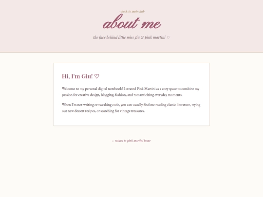 about-me screenshot