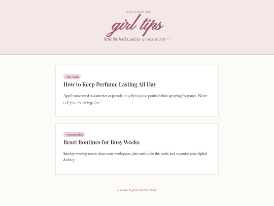 girl-tips screenshot