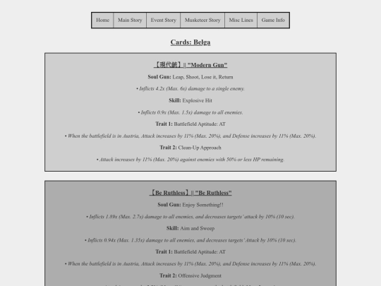 Card Info/belgacardpage screenshot