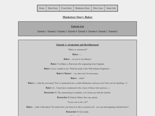 Musketeer Stories/bakerstory screenshot