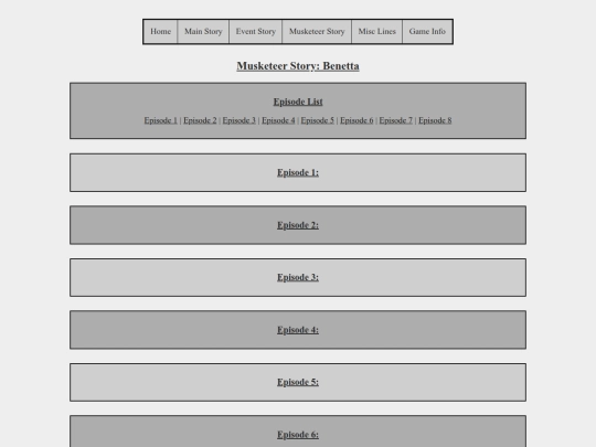 Musketeer Stories/benettastory screenshot