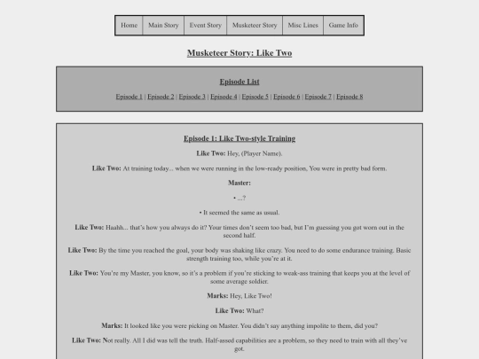 Musketeer Stories/liketwostory screenshot