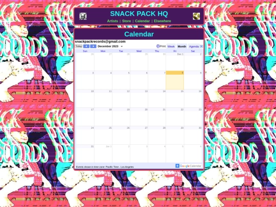 events screenshot