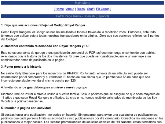 rules/rules-spanish screenshot